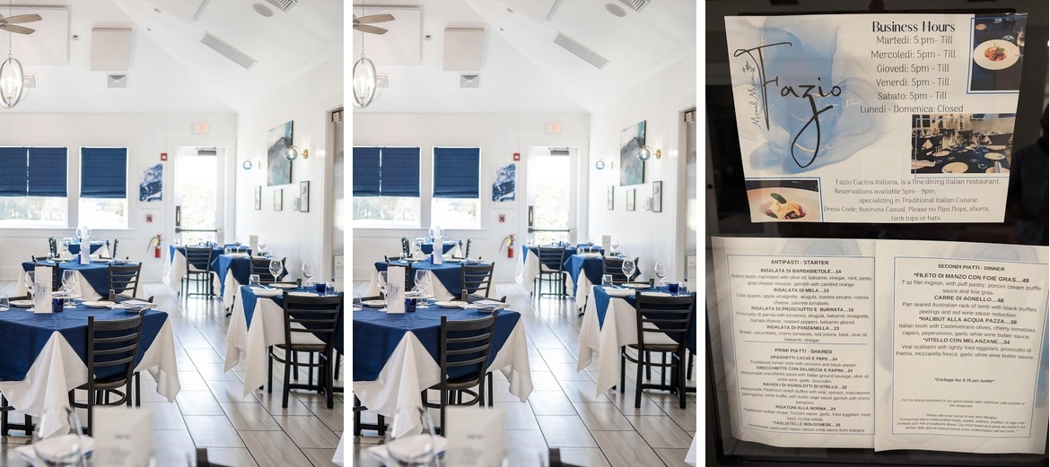 Fazio Cucina italiana Menu
