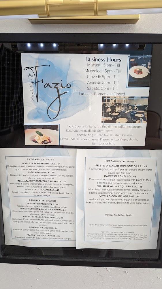 Fazio Cucina italiana Menu image 2